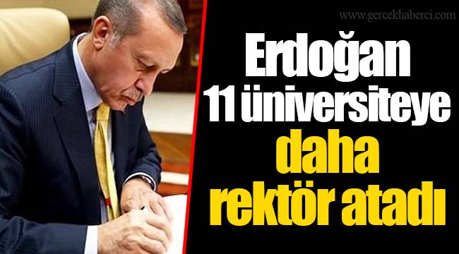 Erdoğan 11 üniversiteye daha rektör atadı