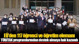 EÜ’den 117 öğrenci ve öğretim elemanı TÜBİTAK programlarından destek almaya hak kazandı