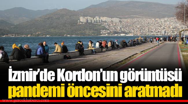 İzmir’de Kordon’un görüntüsü pandemi öncesini aratmadı