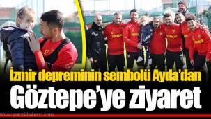 İzmir depreminin sembolü Ayda’dan Göztepe’ye ziyaret