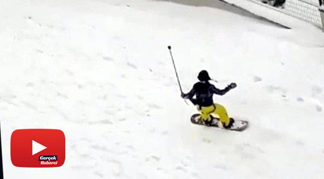 Karda snowboard keyfi
