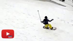 Karda snowboard keyfi