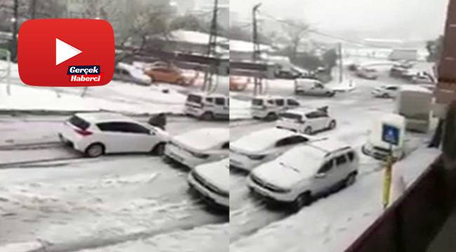 Kayan aracını durdurmak için önüne atladı