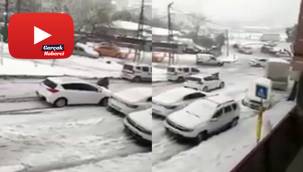 Kayan aracını durdurmak için önüne atladı
