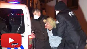 Kısıtlamayı delen genç kadın, polise kimlik vermemek için böyle direndi