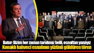 Konaklı kahveci esnafının yüzünü güldüren tören