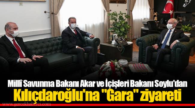 Millî Savunma Bakanı Akar ve İçişleri Bakanı Soylu'dan Kılıçdaroğlu'na "Gara" ziyareti