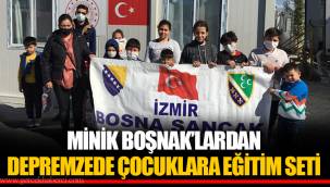 MİNİK BOŞNAK’LARDAN DEPREMZEDE ÇOCUKLARA EĞİTİM SETİ