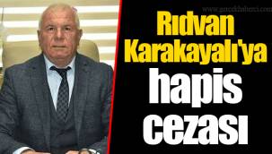 Rıdvan Karakayalı'ya hapis cezası