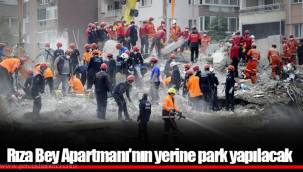 Rıza Bey Apartmanı'nın yerine park yapılacak
