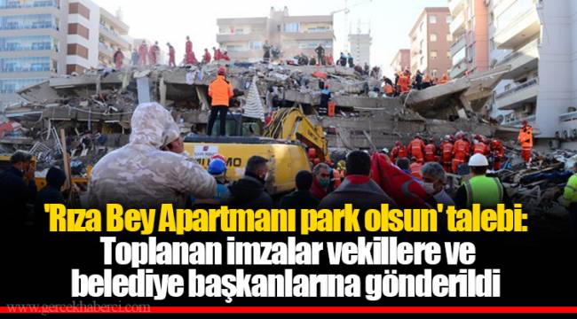 'Rıza Bey Apartmanı park olsun' talebi: Toplanan imzalar vekillere ve belediye başkanlarına gönderildi