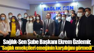 Sağlık-Sen Şube Başkanı Ekrem Özdemir,