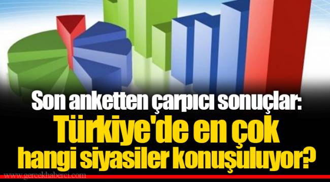 Son anketten çarpıcı sonuçlar: Türkiye'de en çok hangi siyasiler konuşuluyor?