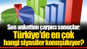 Son anketten çarpıcı sonuçlar: Türkiye'de en çok hangi siyasiler konuşuluyor?