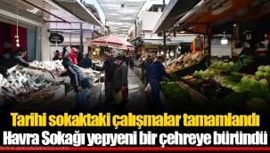 Tarihi sokaktaki çalışmalar tamamlandı