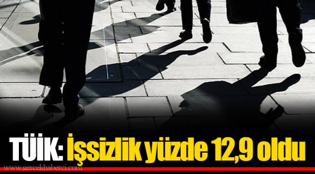 TÜİK: İşsizlik yüzde 12,9 oldu