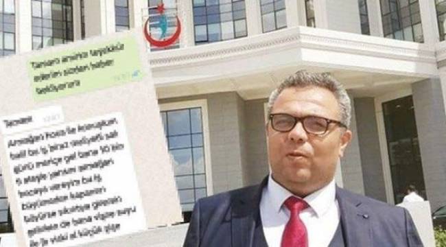 WhatsApp mesajıyla rüşvet alan hastane müdürü görevden alındı