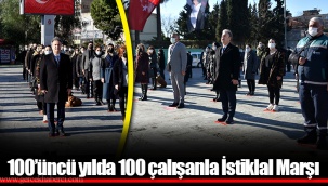 100’üncü yılda 100 çalışanla İstiklal Marşı