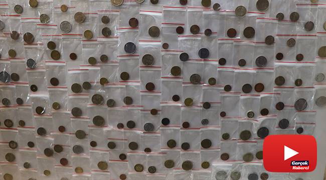 39 yılda 100 kilo madeni para ile 15 bin banknot topladı