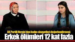 AK Partili Nergis'den kadın cinayetleri değerlendirmesi: Erkek ölümleri 12 kat fazla