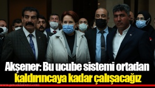 Akşener: Bu ucube sistemi ortadan kaldırıncaya kadar çalışacağız