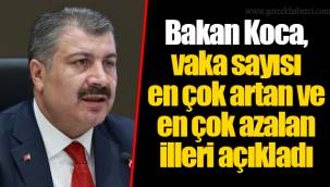 Bakan Koca, vaka sayısı en çok artan ve en çok azalan illeri açıkladı