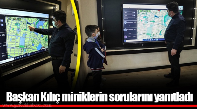 Başkan Kılıç miniklerin sorularını yanıtladı