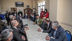 BAŞKAN ÖMER GÜNEL VE MİLLETVEKİLİ HÜSEYİN YILDIZ’DAN DAVUTLAR ZİYARETİ