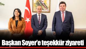 Başkan Soyer'e teşekkür ziyareti