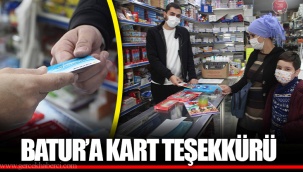 BATUR’A KART TEŞEKKÜRÜ