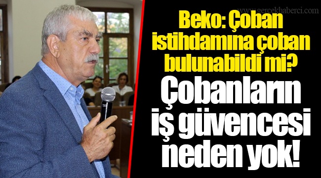 Beko: Çoban istihdamına çoban bulunabildi mi?