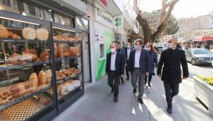 Bergama ilçe protokolünden Koronavirüs denetimi
