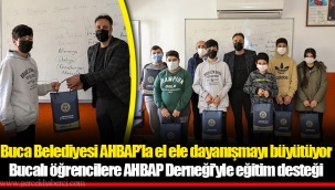 Buca Belediyesi AHBAP’la el ele dayanışmayı büyütüyor