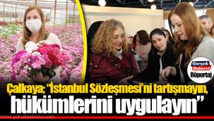 Çalkaya; “İstanbul Sözleşmesi’ni tartışmayın, hükümlerini uygulayın”
