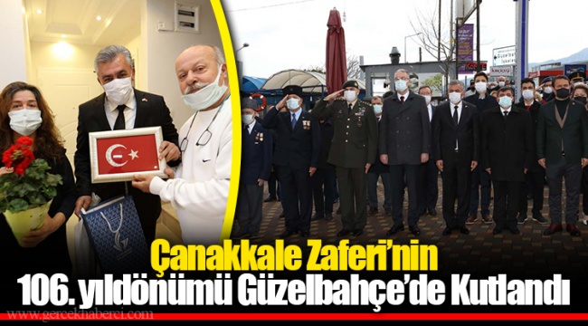 Çanakkale Zaferi’nin  106. yıldönümü Güzelbahçe’de Kutlandı