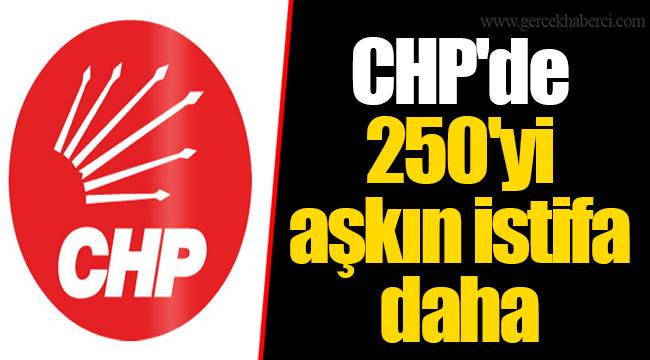 CHP'de 250'yi aşkın istifa daha