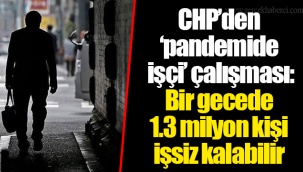 CHP’den ‘pandemide işçi’ çalışması: Bir gecede 1.3 milyon kişi işsiz kalabilir