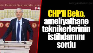 CHP'li Beko, ameliyathane teknikerlerinin istihdamını sordu