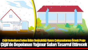 Çiğli’de Depolanan Yağmur Suları Tasarruf Ettirecek