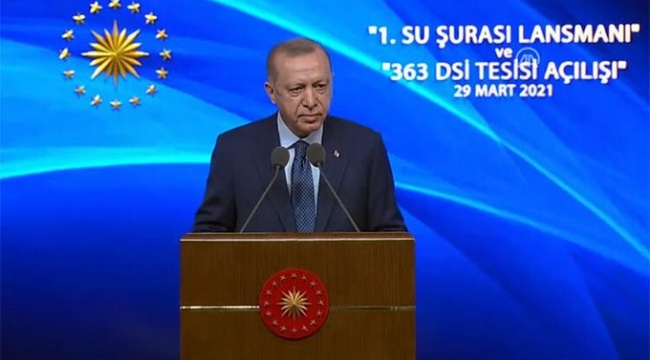 Cumhurbaşkanı Erdoğan duyurdu: Su kanunu geliyor