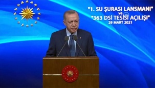 Cumhurbaşkanı Erdoğan duyurdu: Su kanunu geliyor