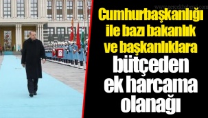 Cumhurbaşkanlığı ile bazı bakanlık ve başkanlıklara bütçeden ek harcama olanağı