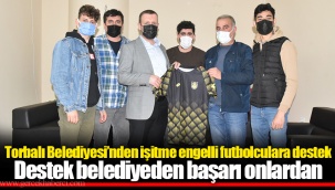 Destek belediyeden başarı onlardan