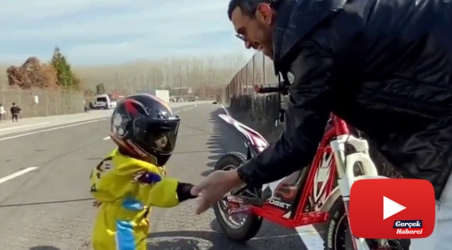 Dünya şampiyonunun oğlu babasının izinden gidiyor