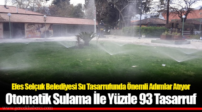 Efes Selçuk Belediyesi Su Tasarrufunda Önemli Adımlar Atıyor