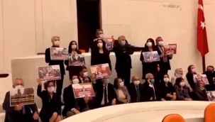 Gergerlioğlu Meclis’i terk etmedi, HDP’liler oturma eylemi yaptı