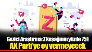 Gezici Araştırma: Z kuşağının yüzde 75’i AK Parti’ye oy vermeyecek