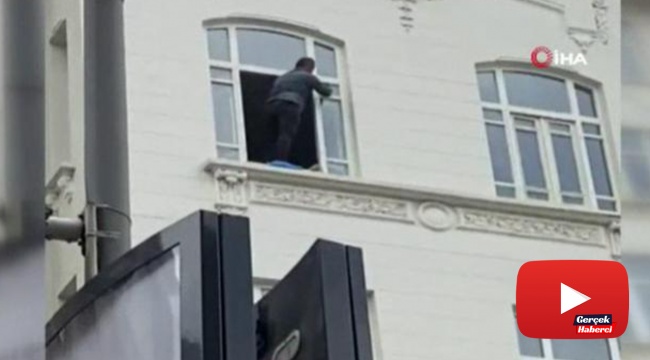 Güvenlik önlemi olmadan ölümüne cam temizliği