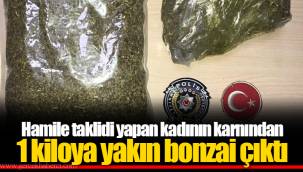 Hamile taklidi yapan kadının karnından 1 kiloya yakın bonzai çıktı