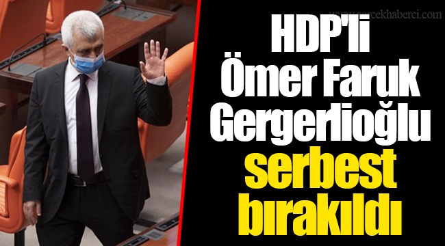 HDP'li Ömer Faruk Gergerlioğlu serbest bırakıldı